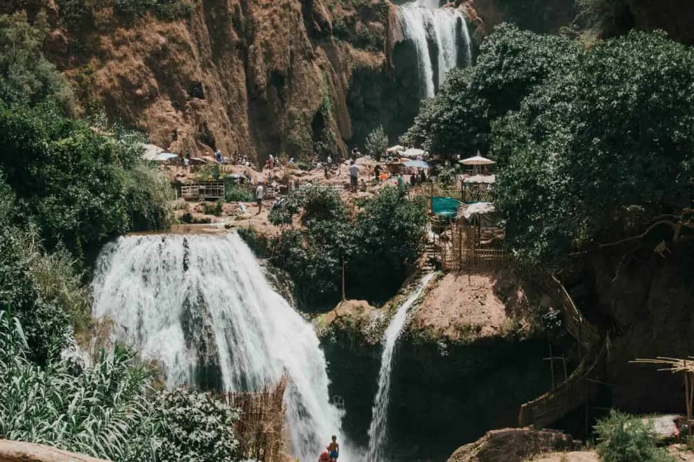 Full Day Excursion to Ouzoud Waterfalls from Marrakech — private Morocco tour from Marrakech, Azura Tours