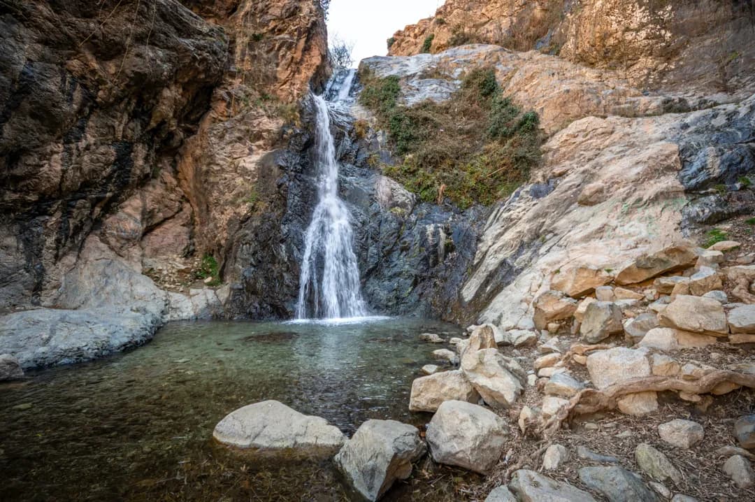 Setti Fatma waterfalls in Ourika Valley, Morocco