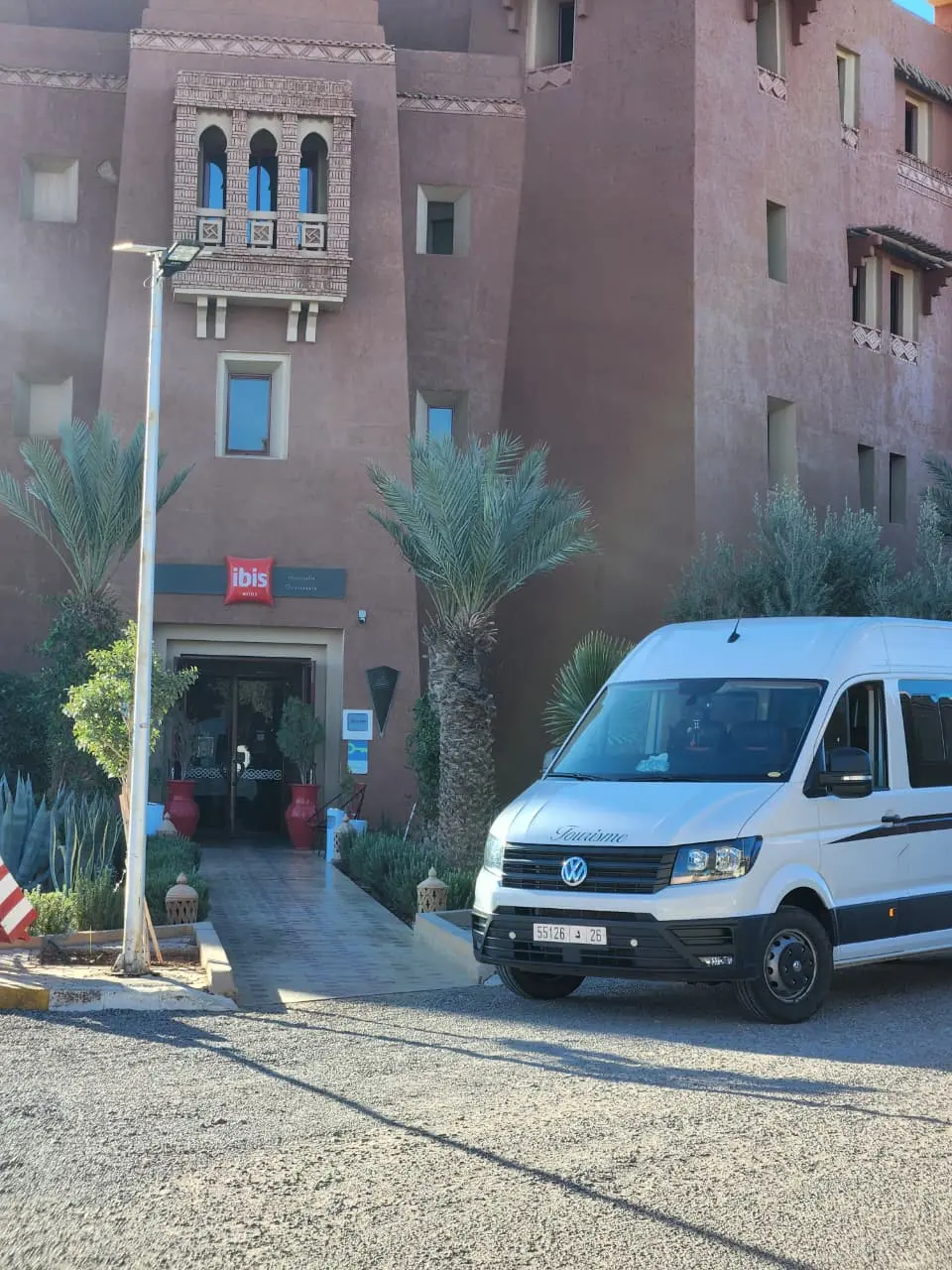 Azura Tours tourist transport from hotel, Morocco